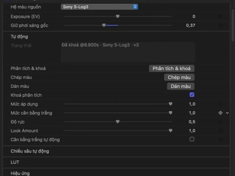 Filmlook Grade Engine trong Final Cut Pro
